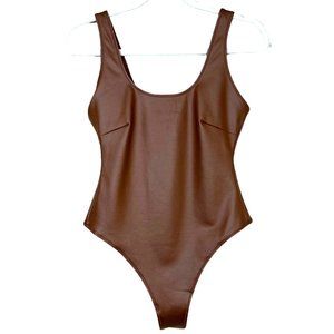 SKIMS Wet Jersey Tank Bodysuit Copper Women’s XS